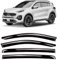 CLIM ART Windabweiser für/kompatible mit Kia Sportage SUV Zubehör 2016-2022 QL MK4 - Stick-on Regenabweiser - Autofenster Regenschutz - Windabweiser Autofenster - Einfache Montage - Garantie 4 Set
