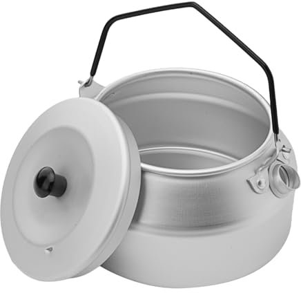 Fire -Maple Camping Kettle - Portable 1L Stainless Steel | 1L Aluminium Alloy for Boiling Water Outdoors | Portable Pot with Handle for Hiking, Hiking, Ardin Picnic