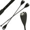 Fortena Paddel 3-teilig Aluminium voll verstellbar für Kajak SUP 175 cm bis 220 cm Schwarz (Doppelpaddel)