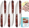 Couteaux à steak Acier inox bois 6 pieces style traditionne