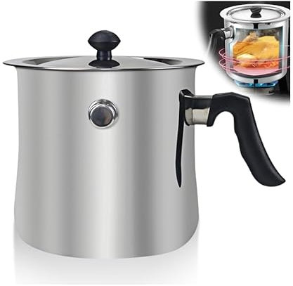 1.5 L Double Walled Milk Pot with Lid Whistle Bakelite Handle Milk Pot Stainless Steel Simmer Pot Water Bath Pot Milk Cooker for Gas Electric Induction