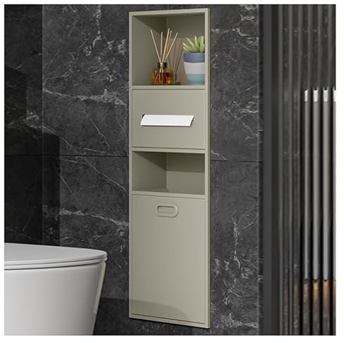 QCKNKMGG L’acciaio inossidabile, Nicchia doccia da incasso a parete, in acciaio inox, senza piastrelle, marrone, diverse misure