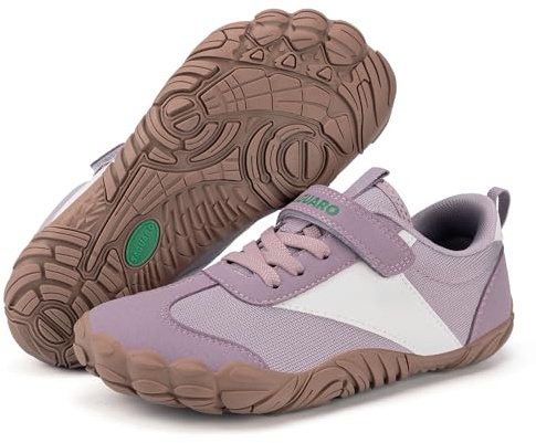 SAGUARO Zapatillas Barefoot Niños Niña Sneakers Minimalista Suaves y Ligeras con Puntera Ancha, Gr.25-36