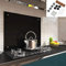 Melko Écran de protection anti-projection en verre - Panneau de cuisinière - Verre trempé de sécurité de 6 mm - Fond mural avec matériel de fixation inclus.