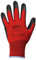 12 Paar Latex beschichtete Handschuhe Goodjob *BLACKGRIP* rot/schwarz