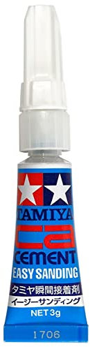 TAMIYA Klebstoff CA Cement Easy Sanding | mit Dosierspitze | Inhalt 3 g #87187