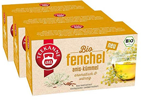 Teekanne Bio Fenchel Anis-K?mmel, 3er Pack