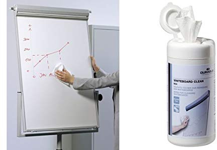 DURABLE Whiteboard cleaning cloths WHITEBOARD box, you will receive 1 pack, package contents: 100 cloths.