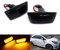 RZG 2x Seitenblinker schwarz LED Blinker für Adam Astra H GTC J Corsa D E Insignia Meriva Zafira