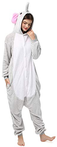 Katara 1744 (30+ Designs) Elefanten-Kostüm, Unisex Onesie/Pyjama-Qualität für Erwachsene