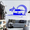 Rennwagen Mit Geprüfter Flagge S Nascar Speed ​​Racing Art Vinyl Wandaufkleber Home Schlafzimmer Mode Stil Dekor Aufkleber 57 * 96. Cm