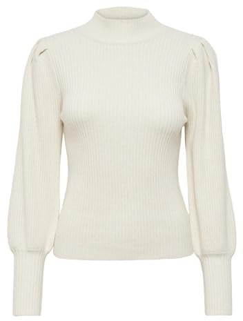ONLY Damen Onlkatia L/S Highneck Sweater til strik Noos Pullover, Whitecap Gray, M EU