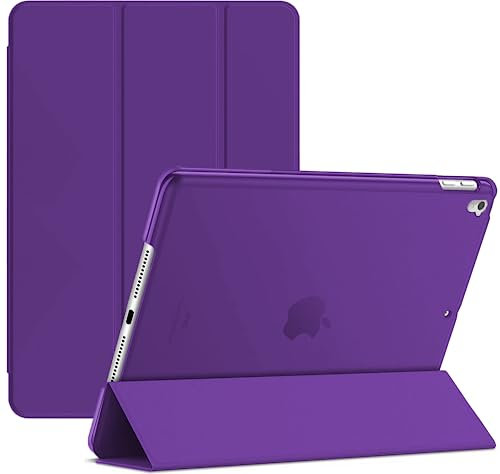 For Apple iPad 9th Generation (2021), 8th Gen (2020) A2270/2428 Smart case Magnetic Stand cover with Wake/Sleep (Purple)