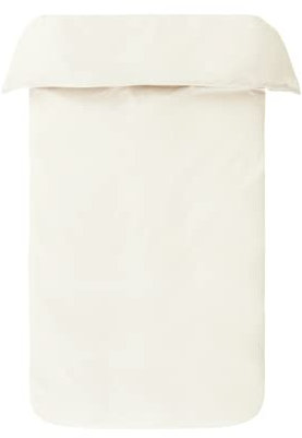 Jotex Zack Limited Bettbezug - 100% hochwertige Bio-Baumwolle GOTS Zertifiziert Bettbezug Set - Winterweiß, 155 x 220 cm
