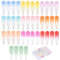 Jinlaili Bunte Haarspangen - 40 Stück, 5cm, Glitter Snap Haarklammern, Metall, für Baby, Kinder & Damen