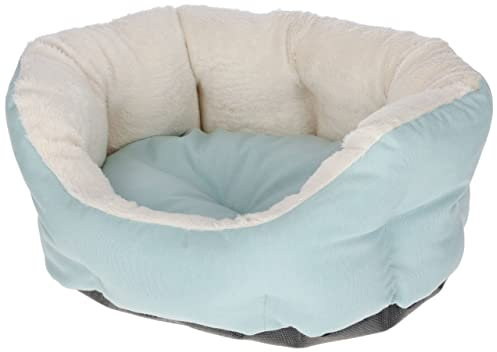 Kerbl Pet Welpenbett, Hundebett, Welpenkissen, türkis, 45x40x20cm, Baumwolle, Polyester, Hundewelpen, wendbares Innenkissen, Anti-Rutsch-Boden