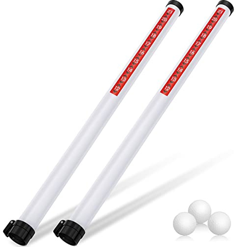 Deekin 2 Pieces Golf Ball Retriever, Golf Shagger Grabber Collector,Black