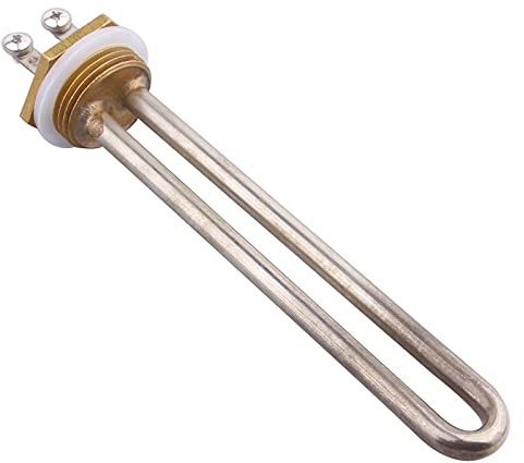 DERNORD 1000W Heizelement 220V Elektrische Brauwasserbereiter 1Inch 33.25mm DN25 BSP Gewinde Kupfer Flansch
