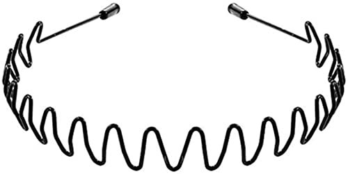 Serre-tête en métal ondulé réutilisable pour homme - Accessoires pour cheveux 4