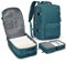 BJLFS Bagage Cabine Ryanair Femme Sac à Dos Voyage Cabine Avion 20L Bagage à Main Petit Sac de Voyage avec USB Charging Port Sac à Dos pour Ordinateur Portable 17 pouces Femme,paon bleu Expand