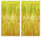 Drucilla Lametta Vorhang, 2 Stück Glitzer Folien Fransen Lametta Vorhänge, Glitzer Tinsel Curtain für Party, Geburtstag, Hochzeit, Happy Birthday Deko, 1m x 2m, Gold