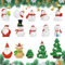 LIMITADA 15 Stück Weihnachten Miniatur Ornament Kits Niedlichen Cartoon Xmas Decor Mini Weihnachten Kleine Figuren Puppenhaus Weihnachtsmann Landschaft Weihnachten Deko für Home Garden Party (15pcs)