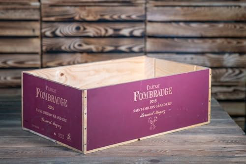 Chateau Fombrauge – St Emilion - 12 Bottle size wooden wine box