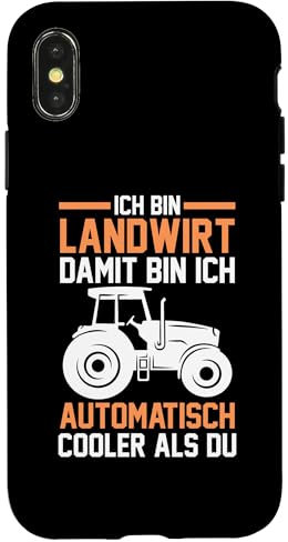 Landwirt Traktor Bauer Hülle für iPhone X/XS