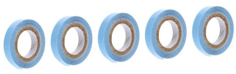 MAGICLULU 5rollos Cinta Para y Extensiones De Cabello Tape Doble Cara Resistente Para Cabello Yards Seguro y Aplicación