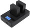Batterie (Paquet de 2) et Double Chargeur USB pour Fujifilm X100V, X100F, X-A5, X-A10, X-E4, X-Pro2, X-Pro3, X-T1, X-T2, X-T3, X-T10, X-T20, X-T30, X-T30 II, X-T100, X-T200