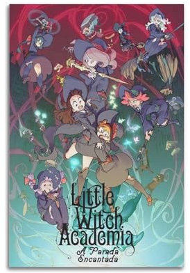 suumyo Little Witch Academia Poster, Raumdekoration, ästhetisches Poster, künstlerisches Poster für Schlafzimmer, Wohnzimmer, Wände, 30 x 45 cm, ungerahmter Stil