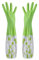 JYJLLM 1 pairs of velvet cleaning rubber gloves rubber gloves medium rubber gloves rubber gloves large washing up washing up gloves long rubber long rubber gloves novelty rubber gloves (green)