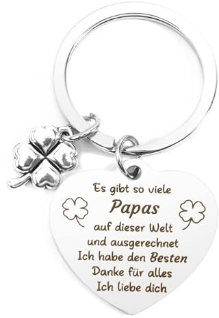 Ktiavo Vatertagsgeschenk für Papa Geschenk Vatertag Schlüsselanhänger Geschenke Geburtstag Papa Geschenke Zum Vatertag Bester Papa Geschenke Bonus Papa Geschenk Stiefvater Vater Tochter Geschenk