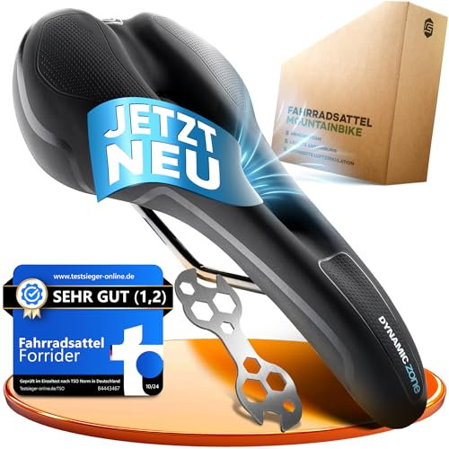 Forrider Fahrradsattel Ergonomisch, Memory Foam und Innovative Federung für maximalen Fahrkomfort | Modell 2025 I Fahrrad Sattel für Damen & Herren City/Mountainbike/Rennrad/Trekking (Mountenbike)