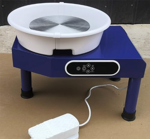 Ruota in Ceramica elettrica da 250 W/350 W con Display LCD Macchina per tornio in Ceramica Fai da Te Macchina per tornio in Ceramica con Kit, 350 W-Dualcontrol
