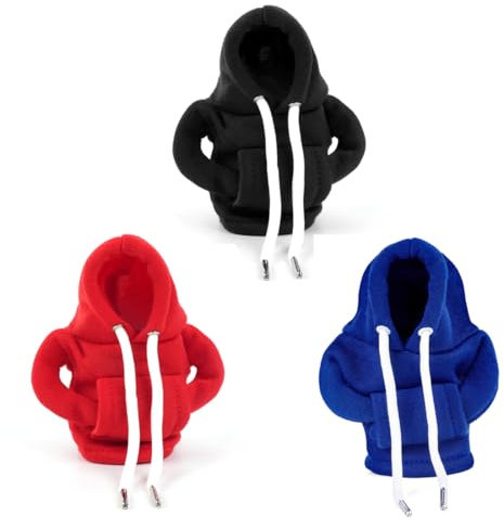 EIROVYA 3Pcs Accessoires Voiture Intérieur,Hoodie de Changement de Vitesse, Couverture de Changement de Vitesse de Voiture, Intérieur Automobile Gadgets Mignons, Accessoires et Décorations de Voiture