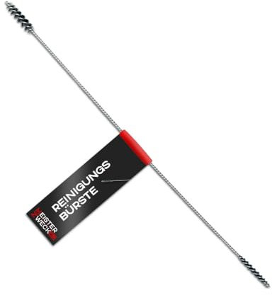 MEISTERZWECK4U - Reinigungsbürste für Kaffeevollautomat - Edelstahl Bürste aus Nylonfasern zum Reinigen der Kaffeemaschine - Reinigt Milchschläuche, Kaffeeausläufe, Milchaufschäumer & Brühgruppen