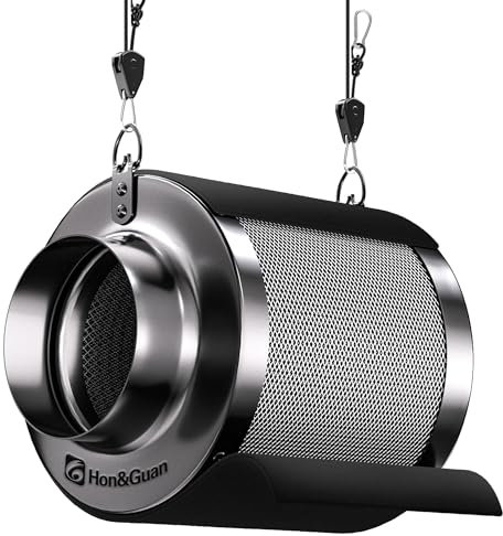Hon&Guan Filtro ai carboni attivi Grow 150 mm x 200 mm, filtro a carbone con 38 mm di spessore RC48, leggero carbonio per il controllo degli odori, rimozione degli odori, depuratore d'aria per
