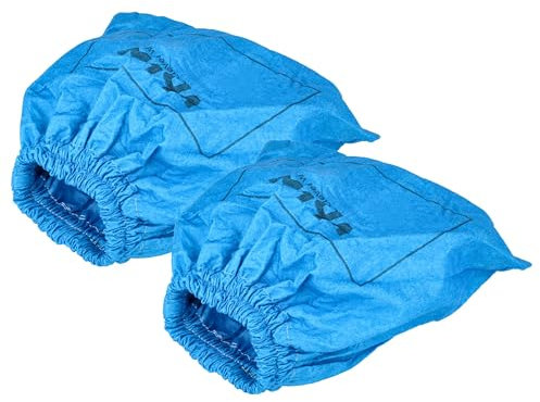 vhbw 2x Filtre textiles compatible avec Nilfisk Buddy II 18 UK aspirateur sec et humide - Sac filtrant, lavable bleu