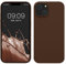 kwmobile Cover per Apple iPhone 14 Custodia - Back Case per Caricatore Wireless - Antiurto e Flessibile in Silicone TPU - cioccolato fondente