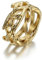 Sumpgle Vintage Titan Stahl Lebensbaum Ring Vergoldet Polierter Schmuck Unisex Modeaccessoire