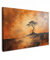 MuchoWow© Leinwand Groß 120x80 cm XXL Deko Schlafzimmer Aesthetic Leinwandbilder Wohnzimmer Gemälde Foto Geschenk Living Room Decoration Baum - Landschaft - Orange