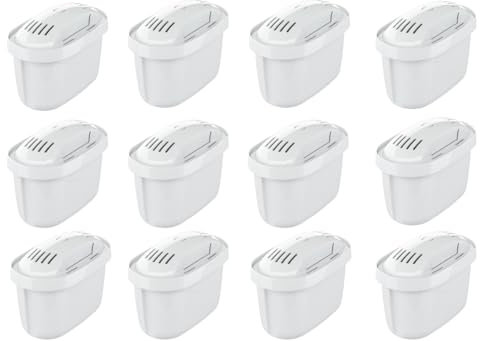 12 Wasserfilter Kartuschen, kompatibel mit Brita Maxtra+
