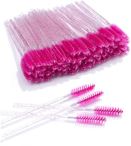 300 Stück Wimpern Pinsel Einweg Mascara Pinsel Krystall Wimpernbürstchen | Einweg Wimpernbürste für Wimpern Augenbrauen-Mascara Kristall Augenbrauenbürste Make-up-Pflege Augenwimpern Applikator Pinsel