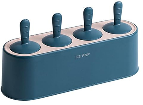 Pqahffowr Home Mold Set, 4-Piece Homemade Silicone Maker Set, Reusable Kitchen DIY Molds,Dark Blue