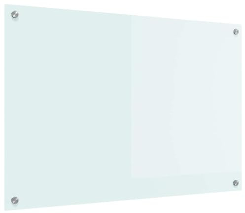 vidaXL Küchenrückwand Milch 90 x 60 cm Gehärtetes Glas