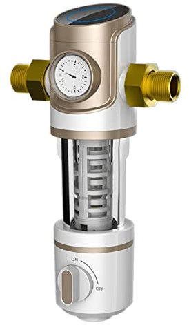 Filtre à eau, PRE-4 préfiltre de lavage à contre-courant for toute la maison filtre eau sédiments pré-filtre Central purificateur 4.5 T/h + jauge d'eau
