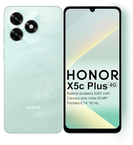 HONOR X5c Plus Smartphone, Display da 6,74 Pollici 90Hz, Batteria 5130 mAh a Lunga Durata, 128GB Memoria, Fotocamera 50 MP Ultra-Clear, Processore 8-Core, Dual SIM, Android 15