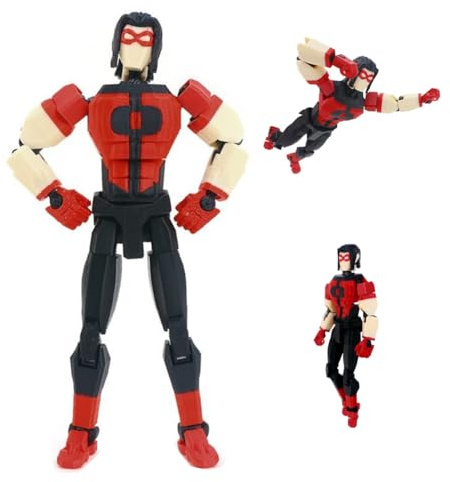 Anjinguang Mark Grayson Figur, 3D Gedruckt Bereits Zusammengebaut Mehrgelenkige Bewegliche Actionfiguren Modell mit Zubehör, Super Action Statue Sammlerstück Kreative Geschenke