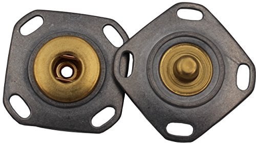 silber gold eckig Snaps stabile Druckknöpfe zum Annähen Nähen DIY 27mm 3 Stück